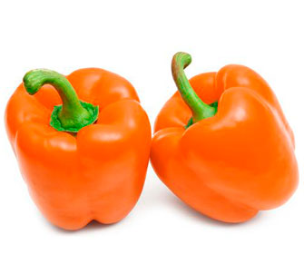 Orange Pepper Halves