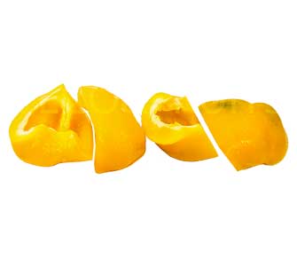 ¼ QUARTERS YELLOW PEPPER