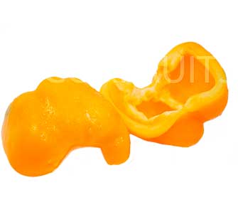 Moitiés de poivrons jaunes surgelés