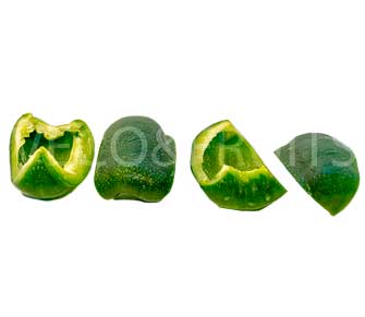 Pimiento verde cuartos