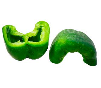Pimiento verde mitades