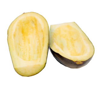 Aubergine halves